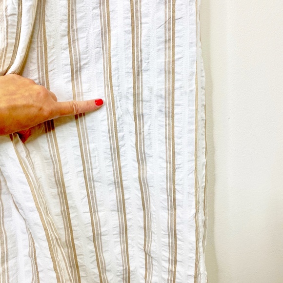 Roxy Wheel & Palms Wide Leg Jumpsuit Cream Stripe - Picture 13 of 14